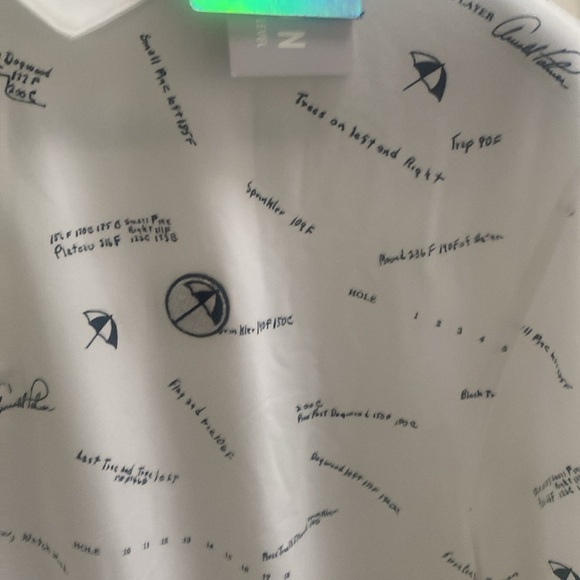 White Arnold Palmer Puma Golf polo crazy soft fabric! - Picture 4 of 12